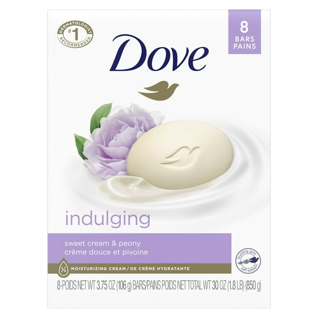 Dove Indulging Gentle Beauty Bar Soap with Sweet Cream and Peony , 90g, INDONESIA - ImportedWares