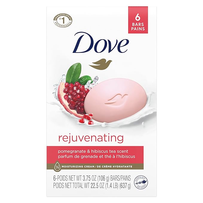 Dove Rejuvenating Beauty Cream Bar With Pomegranate & Hibiscus Tea, 90g, INDONESIA - ImportedWares