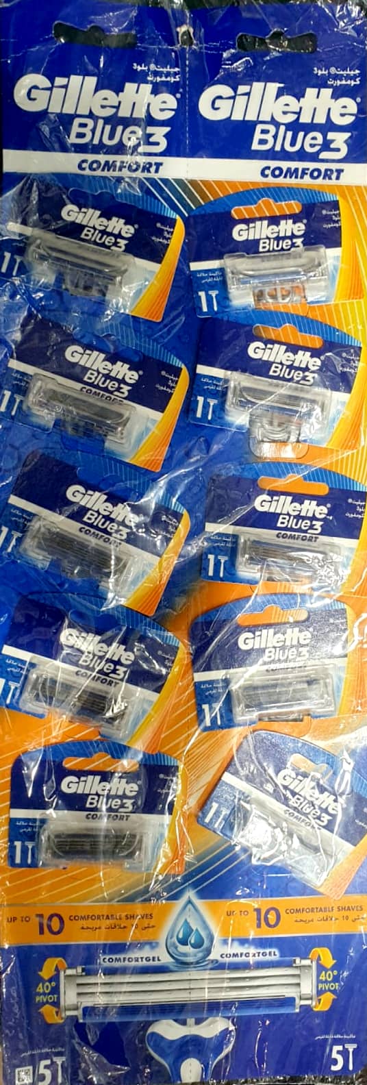 GILLETTE Blue 3 Comfort Disposable Razor, 1 - Pack - POLAND - ImportedWares