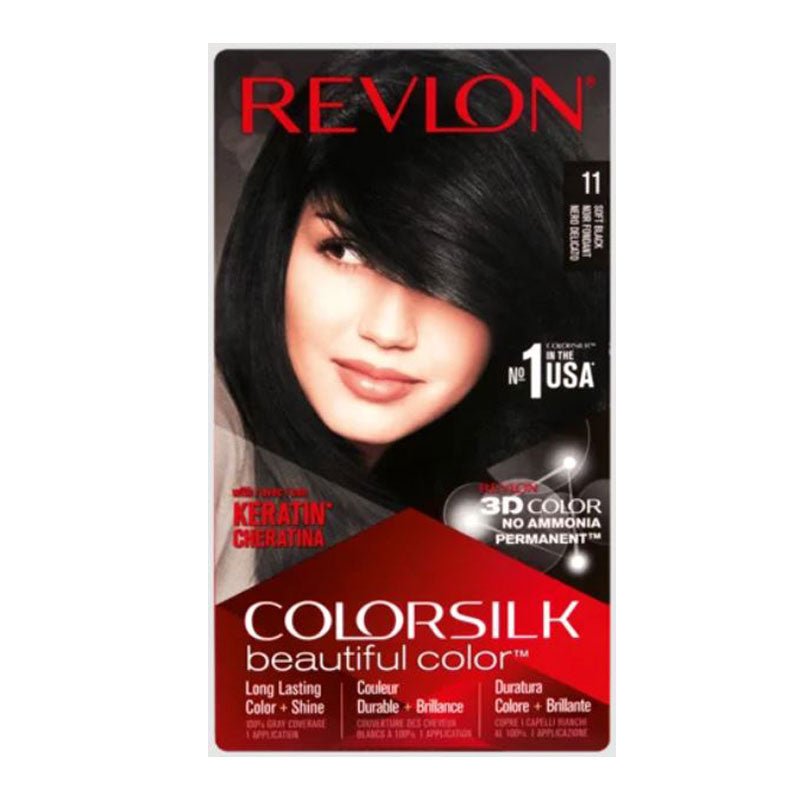 Revlon Colorsilk Hair Color 11 Soft Black, ITALY - ImportedWares