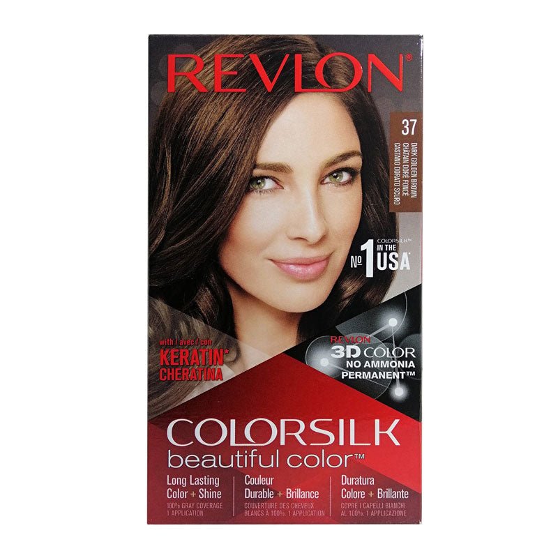 Revlon Colorsilk Hair Color 37 Dark Golden Brown, ITALY - ImportedWares
