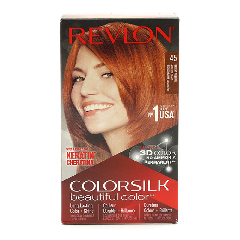 Revlon Colorsilk Hair Color 45 Bright Auburn, ITALY - ImportedWares