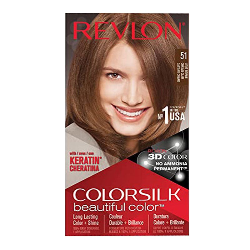 Revlon Colorsilk Hair Color 51 Light Brown, ITALY - ImportedWares