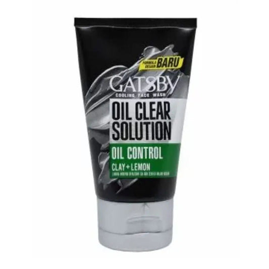 Gatsby Face Wash, Oil Clear Solution, Oil Control Clay + Lemon, 100ml, JAPAN - ImportedWares