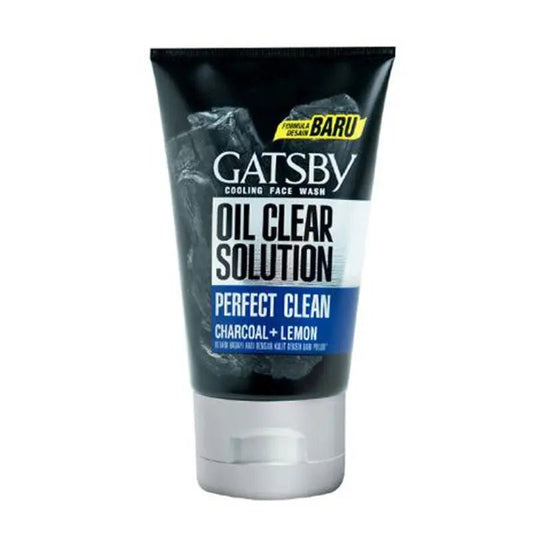 Gatsby Face Wash, Oil Clear Solution, Perfect Clean, Charcoal + Lemon, 100ml, JAPAN - ImportedWares