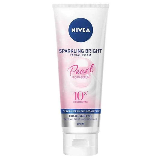 Nivea Sparkling Bright Facial Foam Pearl Micro Serum 10X Brightening, 100ml, GERMANY - ImportedWares
