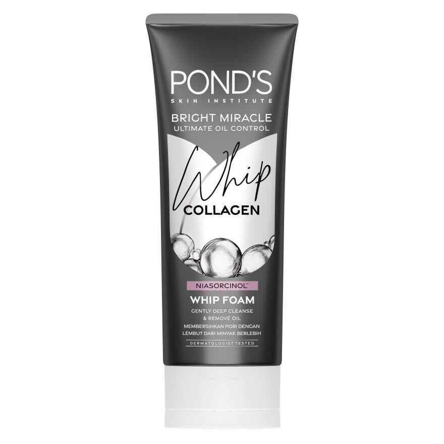 Ponds Face Wash Bright Miracle WHIP COLLAGEN, 100g, INDONESIA - ImportedWares