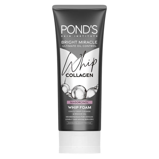 Ponds Face Wash Bright Miracle WHIP COLLAGEN, 100g, INDONESIA - ImportedWares