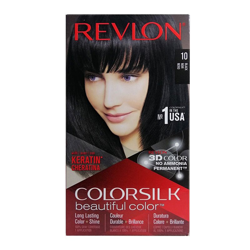 Revlon Colorsilk Hair Color 10 Black, ITALY - ImportedWares