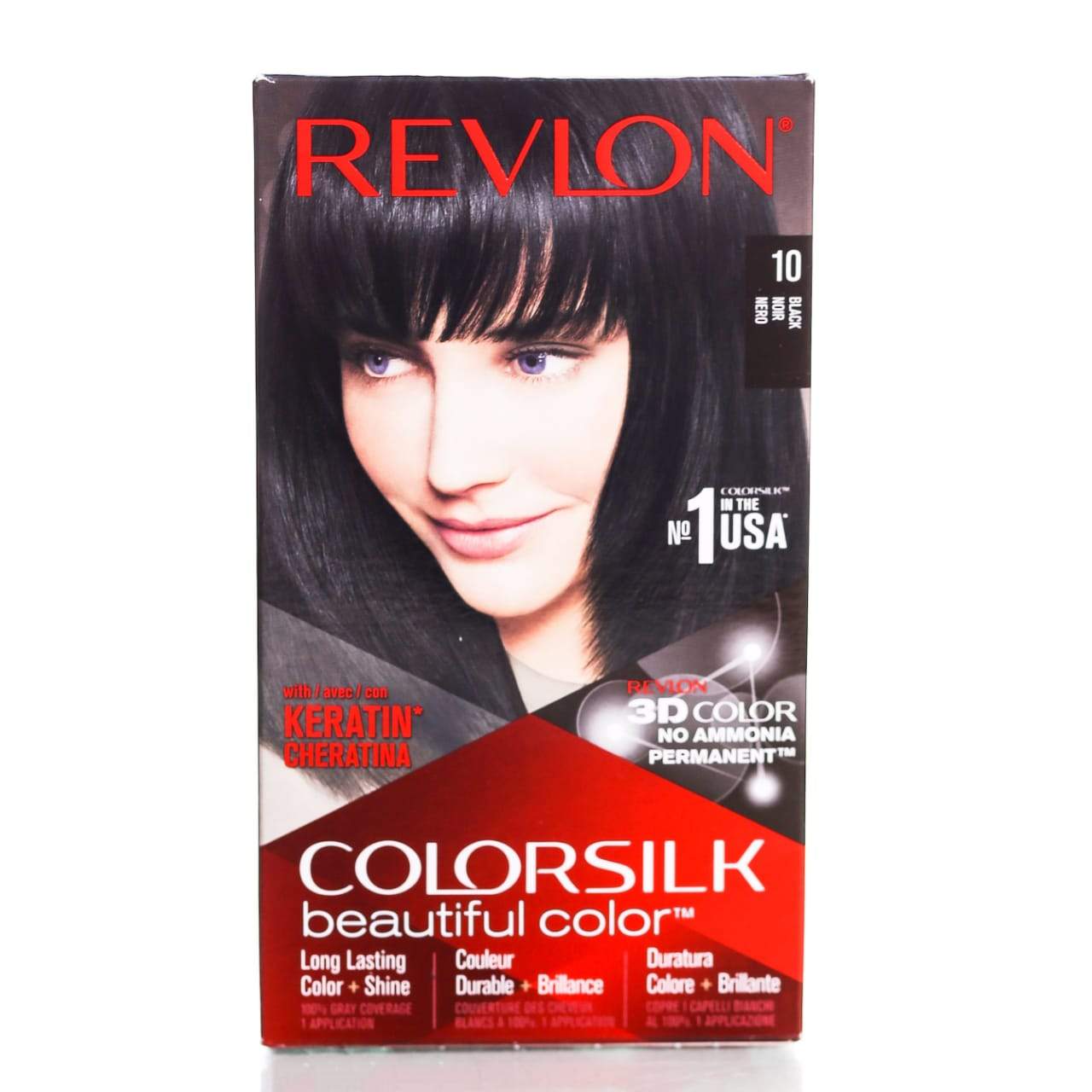 Revlon Colorsilk Hair Color 10 Black, ITALY - ImportedWares