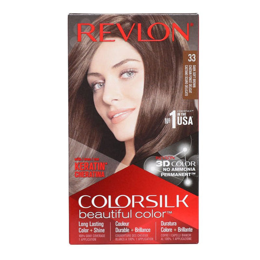 Revlon Colorsilk Hair Color 33 Dark Soft Brown, ITALY - ImportedWares