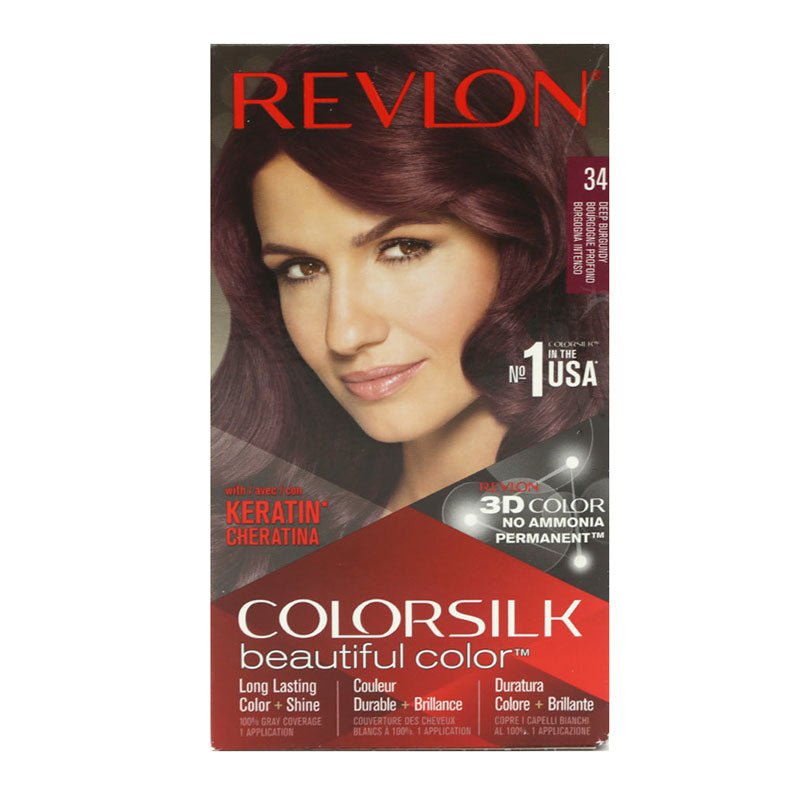 Revlon Colorsilk Hair Color 34 Deep Burgundy, ITALY - ImportedWares