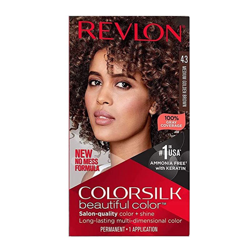 Revlon Colorsilk Hair Color 43 Medium Golden Brown, ITALY - ImportedWares