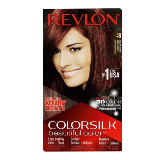 Revlon Colorsilk Hair Color 49 Auburn Brown, ITALY - ImportedWares